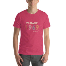 Load image into Gallery viewer, Vintage 1969, April 24th Unisex T-Shirt