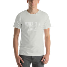 Load image into Gallery viewer, Mother of a tiny & mighty fighter Unisex T-Shirt