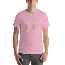 Load image into Gallery viewer, Vintage 1949, April 24th Unisex T-Shirt